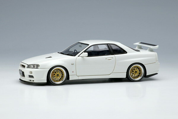 【●カタログ】 【送料無料】 EIDOLON 1/43 日産 スカイラインGT-R(BNR34) V-spec II 2000 BBS LM ホイール ホワイト 完成品ミニカー EM509B