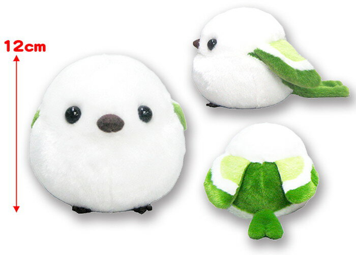 樂天商城 - 【送料無料】　ふくふくシマエナガST抹茶シマちゃん ぬいぐるみ 高さ約12cm 704230