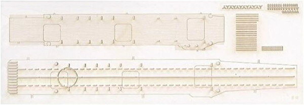 　アオシマ 1/700 ウォーターライン No.528 空母 蒼龍 甲板シート ディテールアップパーツ
