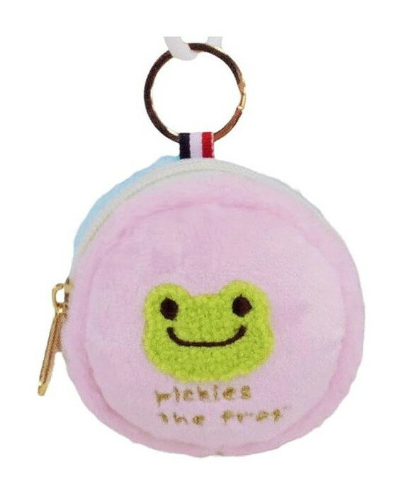 【定形外郵便送料無料】　かえるのピクルス ピクルス パリ マカロン ミニポーチ トリコロール 小物入れ　全高約8cm