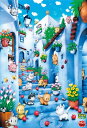【送料無料】 ジグソーパズル 300ピース 芳岡ひでき キャッツと青い街-モロッコ- 38×26cm 300-377