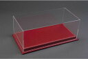 【送料無料】 ATLANTIC CASE 1/43 Mulhouse Raised レザーベース(厚/レッド)&アクリルケース ATL10084
