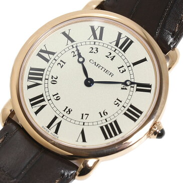 カルティエ Cartier ロンド ルイ カルティエLM W6800251 手巻き メンズ 腕時計【中古】