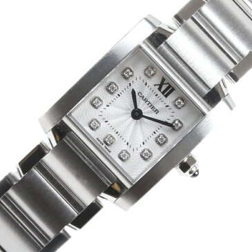 カルティエ Cartier タンクフランセーズSM WE110006 クオーツ レディース 腕時計【中古】