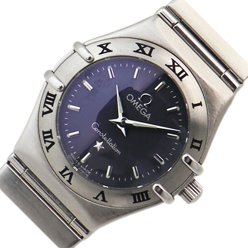 オメガ OMEGA コンステレーションミニ 1562.40 ブラック クオーツ レディース 腕時計【中古】
