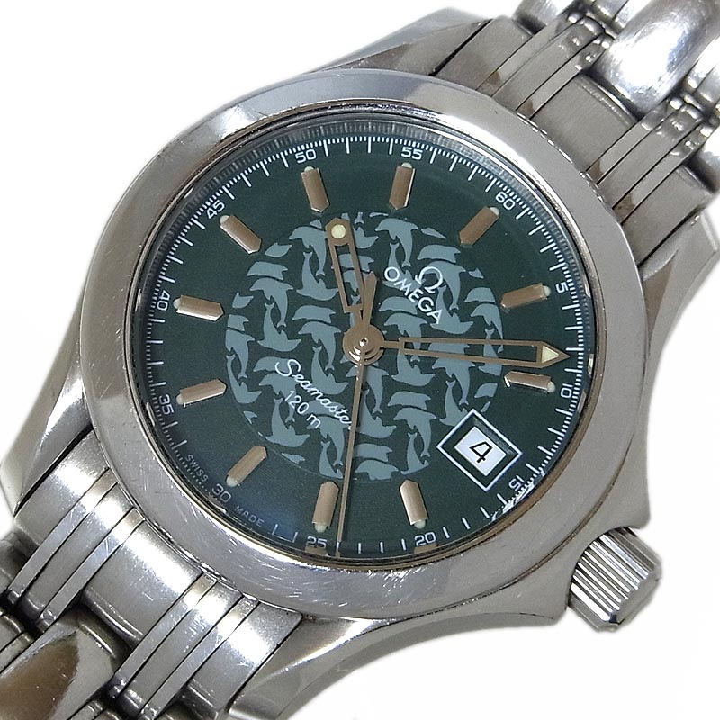 オメガ OMEGA シーマスター ジャックマイヨール1998 2500本限定モデル 2586.70 クオーツ レディース 腕時計【中古】