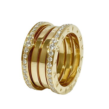 ブルガリ BVLGARI B.ZERO1 リング K18YG ビーゼロワン ダイヤモンド 指輪 ジュエリー アクセサリー【中古】
