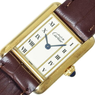 カルティエ Cartier マストタンク ヴェルメイユ 5057001 クオーツ レディース 腕時計【中古】