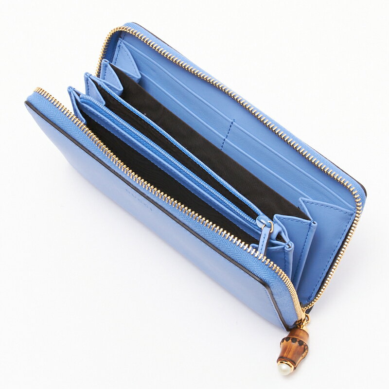 グッチ Gucci グッチ ニムフェア 財布 ケース ラウンド長財布 Gucci スカイブルー レディース 長財布 中古 Okura おお蔵 店グッチ 長財布 レディース 送料無料