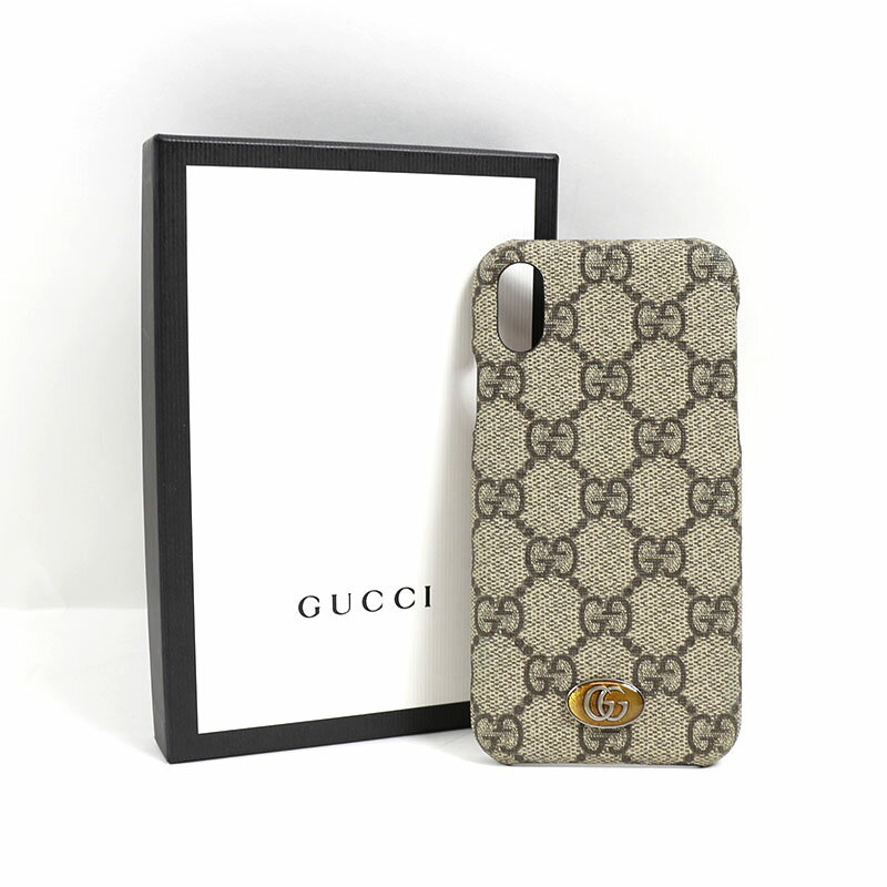 グッチ GUCCI GG iPhoneX/XSケース 525053 GGスプリーム アイフォンケース スマホケース レディース メンズ【中古】