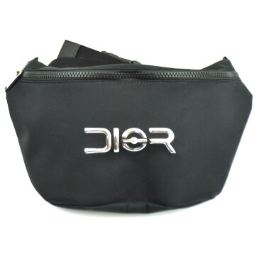 【先着順!最大3万円OFFクーポン!5/1~】クリスチャン・ディオール Christian Dior 19AW 空山基 BOMBAG 1YAPO100 ブラック メンズ ボディバッグ【中古】