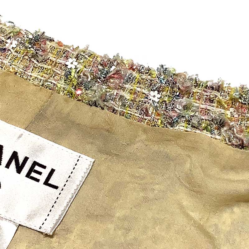激安超安値土曜も営業中 11p レディース セットアップ Chanel 中古 マルチカラー シャネル P P シャネル マルチカラー セットアップ レディース 送料無料 Okura おお蔵 店シャネル スーツ セットアップ ツイードセットアップ スカートスーツ