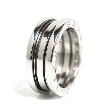 ブルガリ BVLGARI ビー・ゼロワン リング K18WG B.ZERO1 指輪 メンズ ジュエリー アクセサリー【中古】