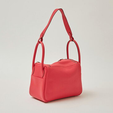 エルメス HERMES リンディ26 トリヨンクレマンス Y刻印 シルバー金具 ローズメキシコ レディース ショルダーバッグ【中古】