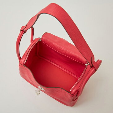 エルメス HERMES リンディ26 トリヨンクレマンス Y刻印 シルバー金具 ローズメキシコ レディース ショルダーバッグ【中古】