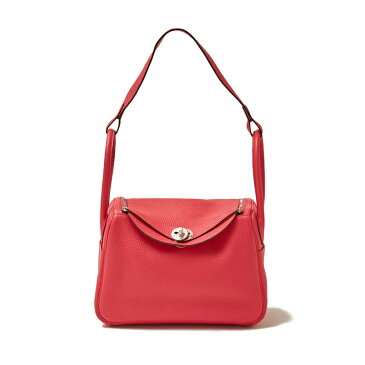エルメス HERMES リンディ26 トリヨンクレマンス Y刻印 シルバー金具 ローズメキシコ レディース ショルダーバッグ【中古】