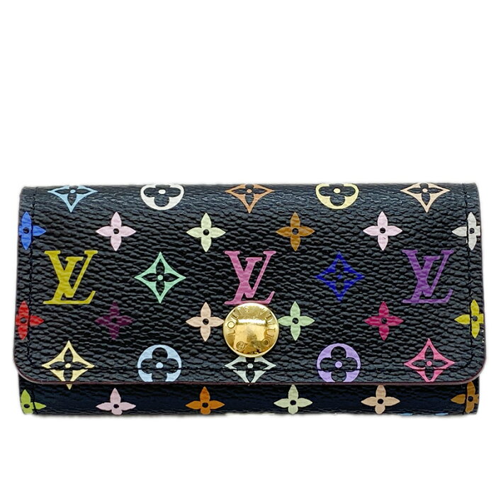 ルイ・ヴィトン LOUIS VUITTON モノグラム・マルチカラー ミュルティクレ4 M93732 ノワール キーケース レディース【中古】