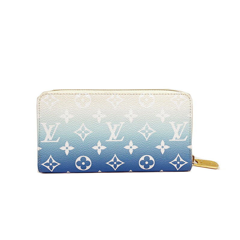 ルイ・ヴィトン LOUIS VUITTON ジッピーウォレット　バイザプール M80360 ブルーグラデーション レディース 長財布【中古】