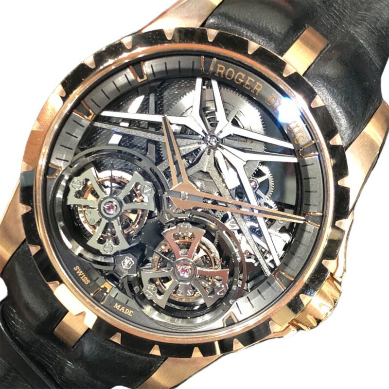 ロジェ・デュブイ ROGER DUBUIS エクスカリバー　ダブルフライングトゥールビヨン RDDBEX0818 自動巻き メンズ 腕時計【中古】