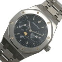 オーデマ・ピゲ AUDEMARS PIGUET ロイヤルオーク デイデイト ムーンフェイズ グレー文字盤 SS 25594ST.OO.0789ST.03 メンズ...