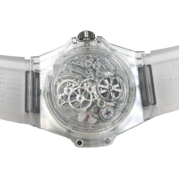 【最大3万円OFFクーポン配布中!】ウブロ HUBLOT ビッグ・バン トゥールビヨン 5デイ 99本限定 パワーリザーブ サファイア 405.JX.0120.RT 手巻き メンズ 腕時計【中古】