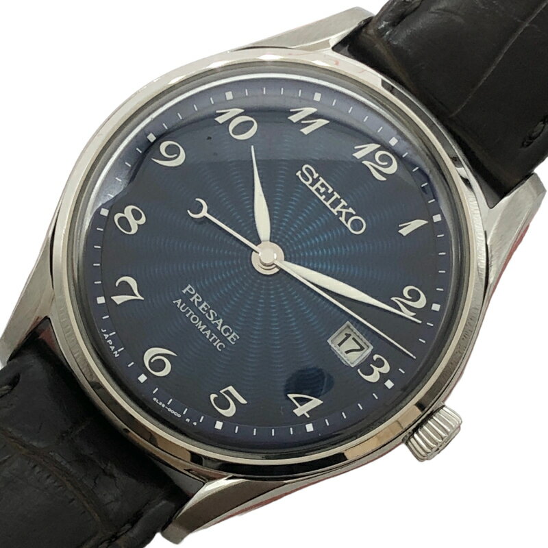 セイコー SEIKO プレサージュ SARA021 ブルー メンズ 腕時計【中古】