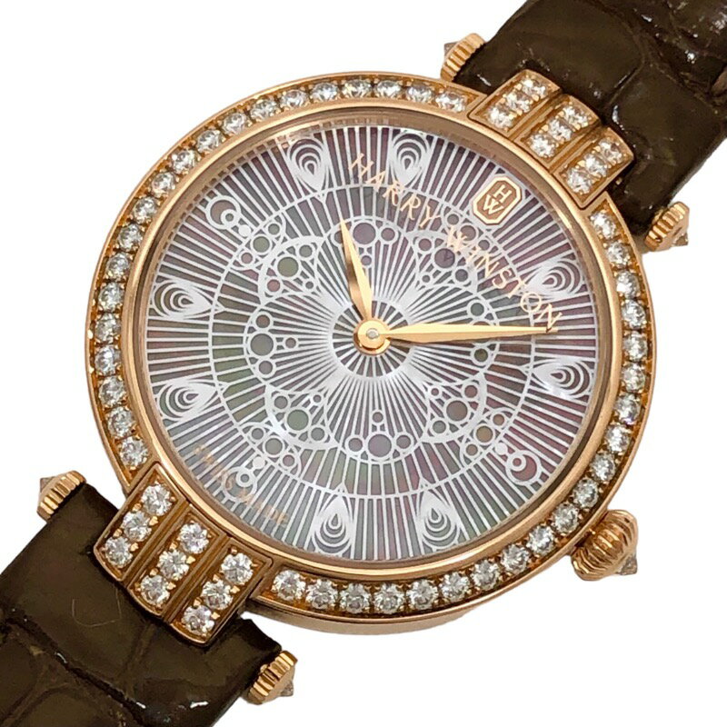 ハリーウィンストン HARRY WINSTON プルミエール・レース ピンクシェル PRNQHM31RR002 K18PG/ピンクシェル クオーツ レディース 腕時計【中古】