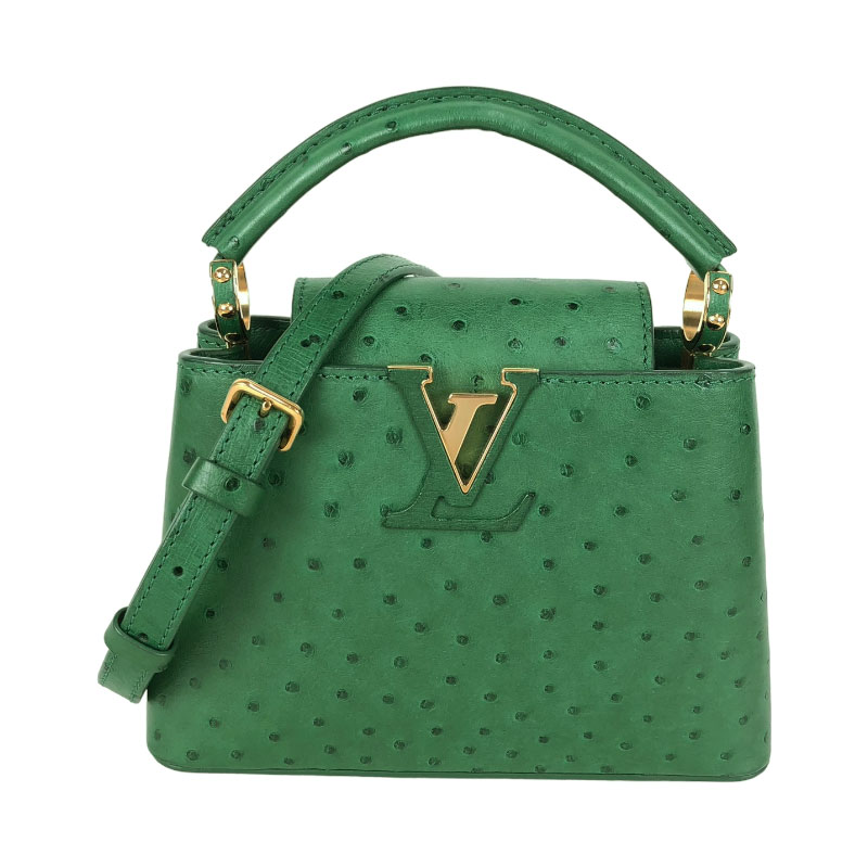 ルイ・ヴィトン LOUIS VUITTON カプシーヌMINI N93483 グリーン レディース  ...