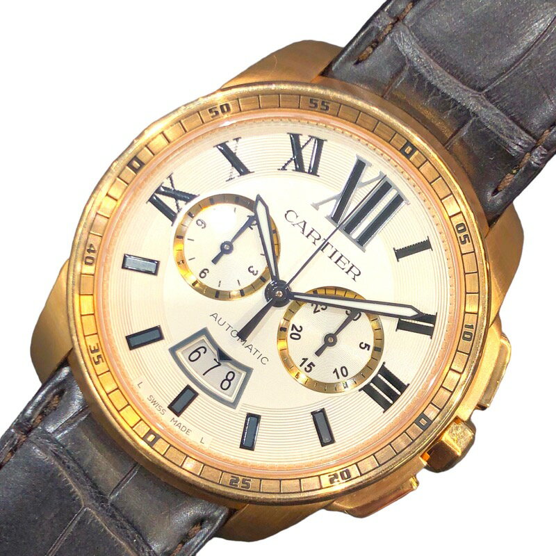 カルティエ Cartier カリブル　ドゥ　カルティエ　クロノグラフ W7100044 メンズ 腕時計【中古】