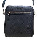 グッチ GUCCI ディアマンテメッセンジャー 201448 ブラック メンズ ショルダーバッグ【中古】