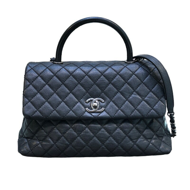 シャネル CHANEL ココハンドル32 A92992 ブラック レディース ハンドバッグ【中古】