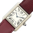 カルティエ Cartier タンクソロSM WSTA0030 クオーツ 純正革ベルト レディース 腕時計【中古】