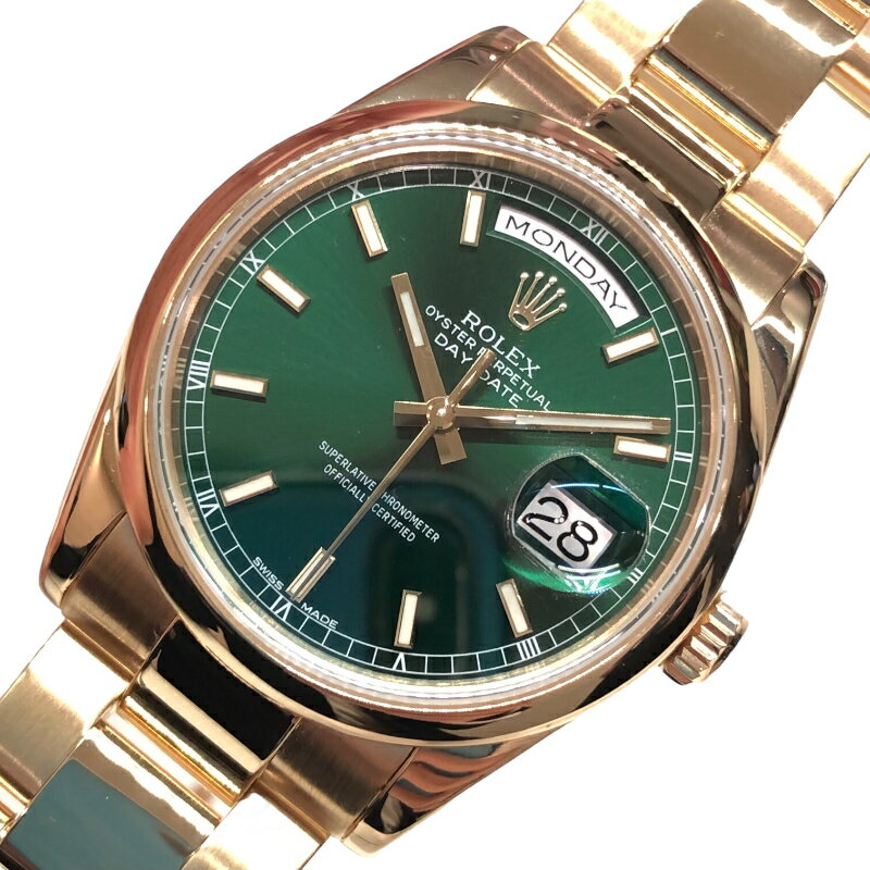 ロレックス ROLEX デイデイト K番 118208 K18YG 自動巻き メンズ 腕時計【中古】
