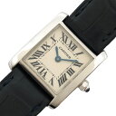 カルティエ Cartier タンクフランセーズ SM W5001256 ホワイトゴールド レディース ...