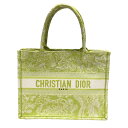 クリスチャン・ディオール Christian Dior ブックトート ミディアム キャンバス ユニセックス トートバッグ【中古】