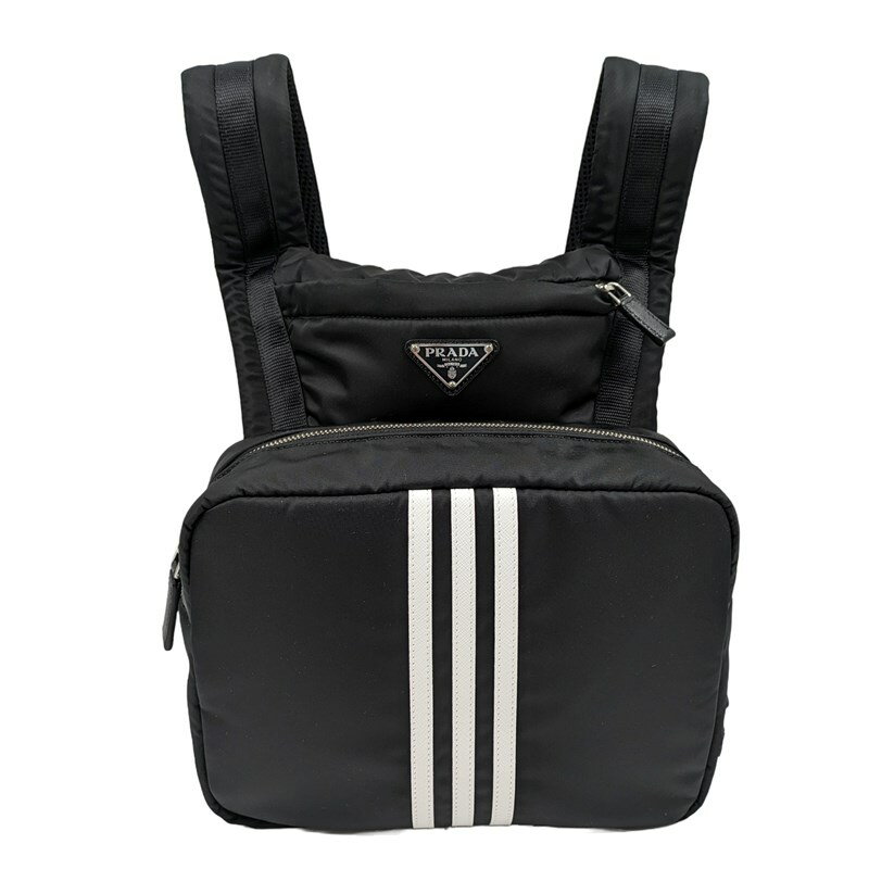 プラダ PRADA adidas for Prada Re-Nylon バックパック ブラック レディース リュック・デイパック【中古】