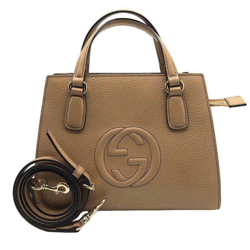 グッチ GUCCI GGエンボス　2Wayハンドバッグ 607722 レディース ハンドバッグ【中古】