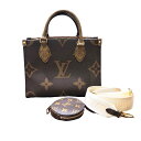 ルイ・ヴィトン LOUIS VUITTON オンザゴーPM M46373 モノグラムキャンバス レディース ハンドバッグ【中古】