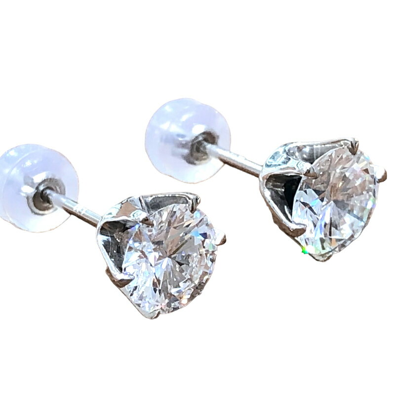 Pt900 ダイヤモンドピアス D1.02ct/D1.151ct Pt900プラチナ ジュエリー【中古】