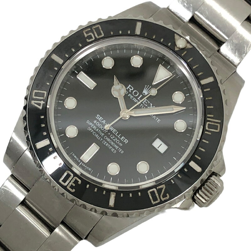 ロレックス ROLEX シードゥエラー ランダムシリアル 116600 ブラック文字盤 SS メンズ 腕時計【中古】