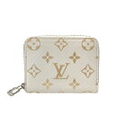 ルイ・ヴィトン LOUIS VUITTON ジッピー・コインパース N97726 ホワイト×ゴールド モノグラム・パイソン レディース コインケース【中古】