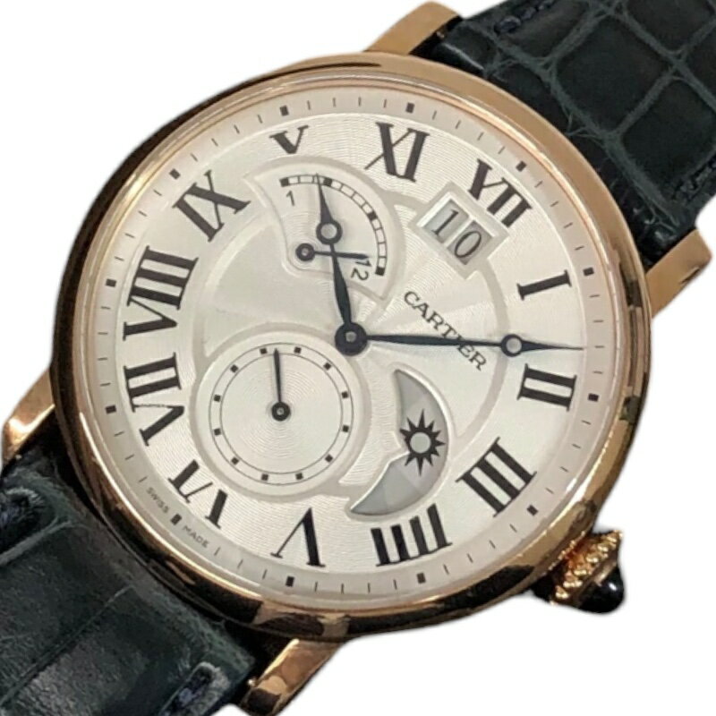 カルティエ Cartier ロトンドドゥカルティエ　 W1556240 シルバー K18ピンクゴールド K18PG メンズ 腕時計【中古】