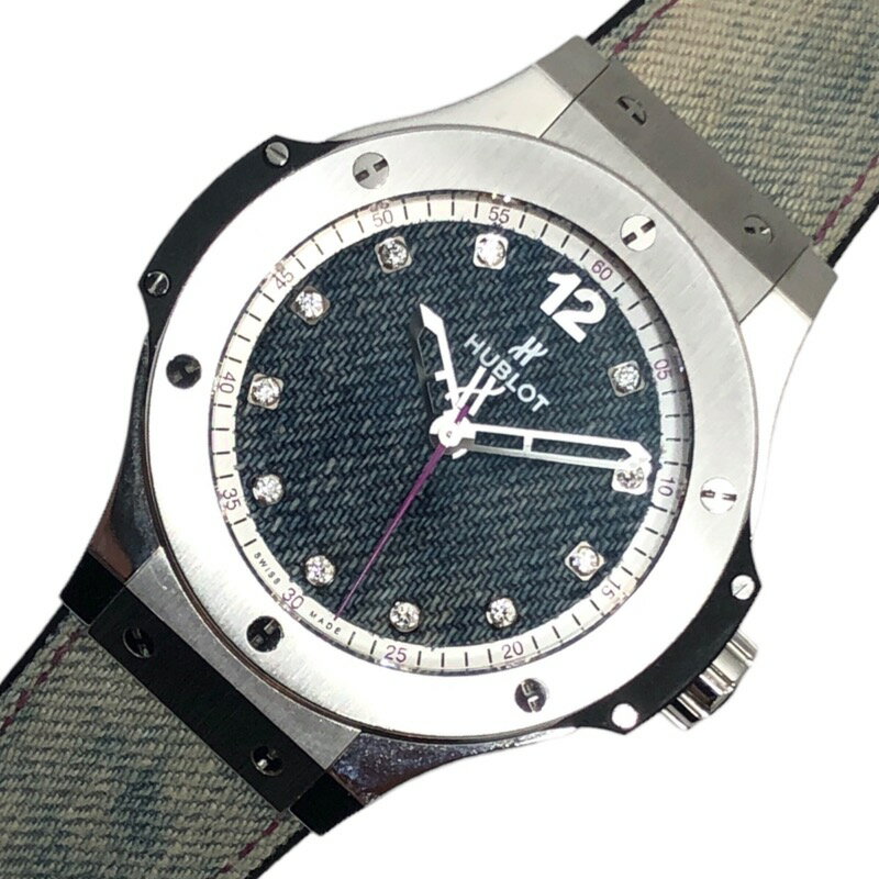 ウブロ HUBLOT ビッグバン ジーンズ 世界100本 343.SX.2719.NR.WTY16 ブルー TI/SS 自動巻き メンズ 腕時計【中古】