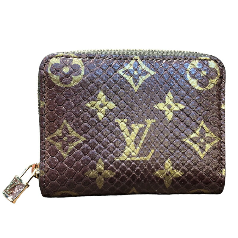 ルイ・ヴィトン LOUIS VUITTON ジッピーコインパース N80149 モノグラム モノグラム・パイソン ユニセックス コインケース【中古】