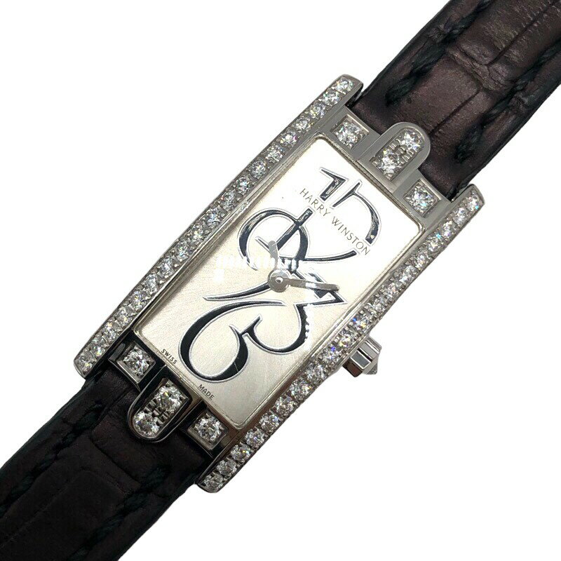 ハリーウィンストン HARRY WINSTON アヴェニューCミニ AVCQHM16WW007 シルバー K18WG レディース 腕時計【中古】