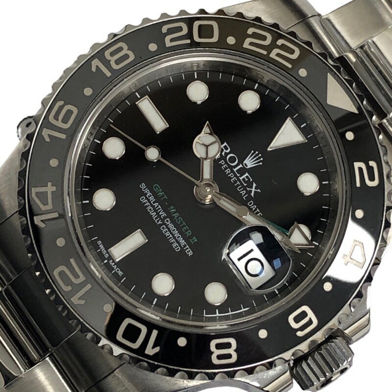 ロレックス ROLEX GMTマスター2 116710LN ブラック SS メンズ 腕時計【中古】