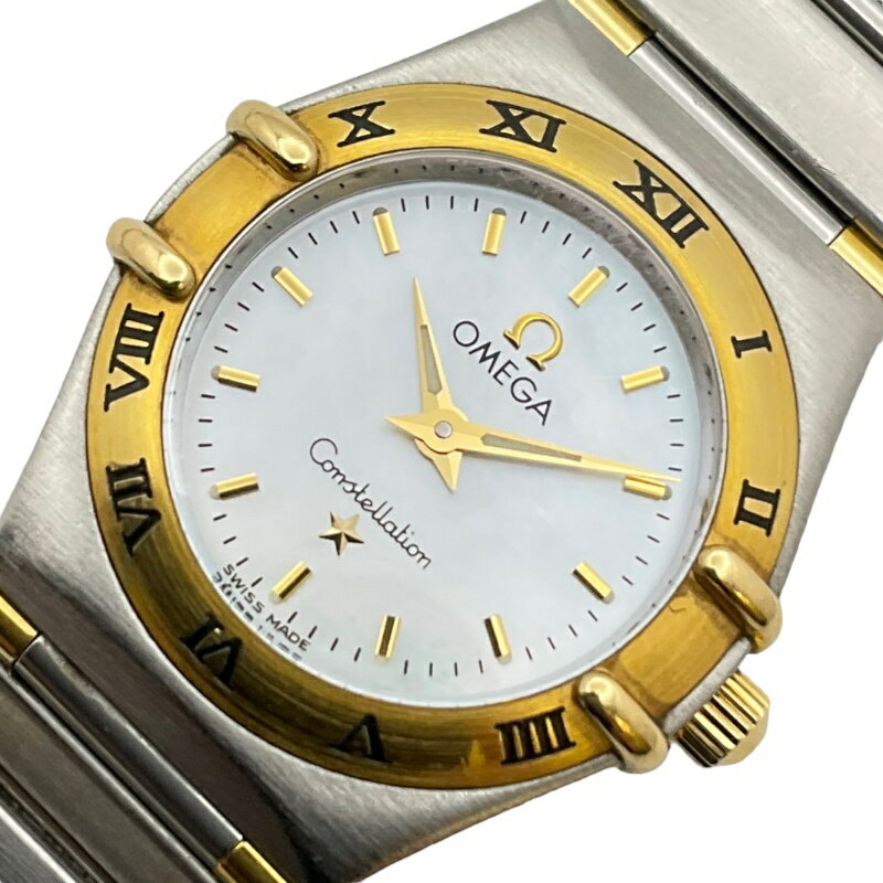 オメガ OMEGA コンステレーションミニ ホワイトシェル 1362.70 ホワイトシェル K18YG/SS レディース 腕時計【中古】