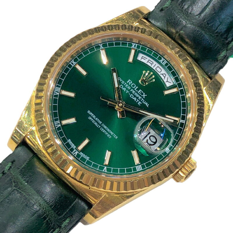 ロレックス ROLEX デイデイト36 118138 K18イエローゴールド メンズ 腕時計【中古】