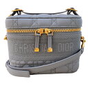 クリスチャン・ディオール Christian Dior DIOR TRAVEL ヴァニティ スモール S5488UNTR＿M41G ストーングレー ラム レディース ハンドバッグ【中古】