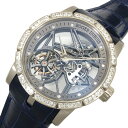 ロジェ・デュブイ ROGER DUBUIS エクスカリバー42フライングトゥールビヨンスケルトン DBEX0419 K18WG/革ベルト 手巻き メンズ 腕時計...
